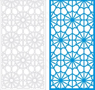 矢量镂空花纹边框底纹中式