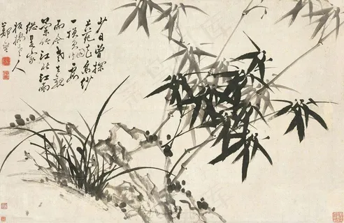 水墨古风竹画8 水墨古风竹画8