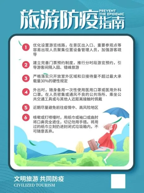 旅游防疫海报psd模版下载