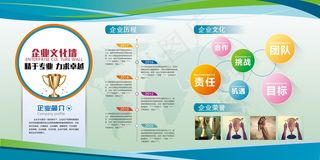 公司文化墙公司展板背景