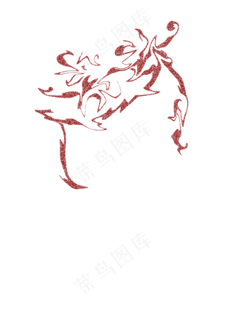 古风红色极简装饰