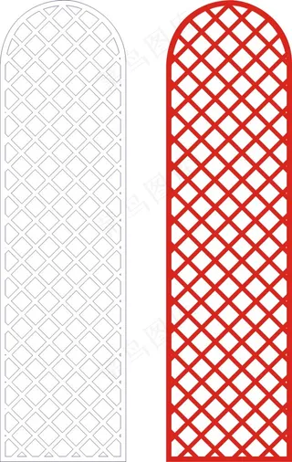 矢量镂空花纹边框底纹中式