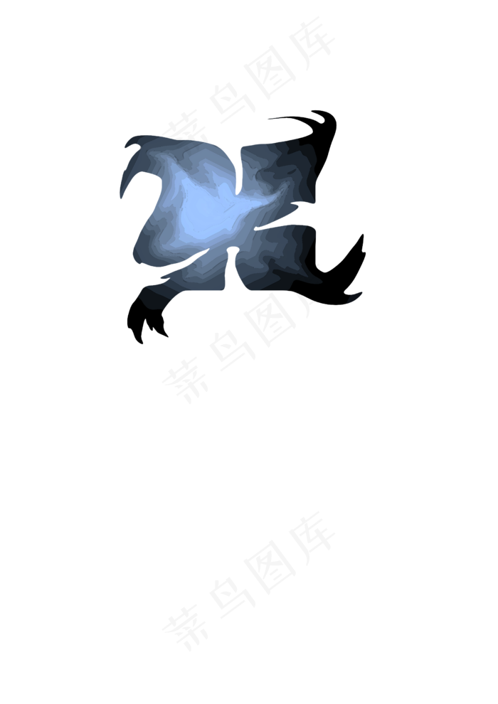 古风极简变化高冷发光图案