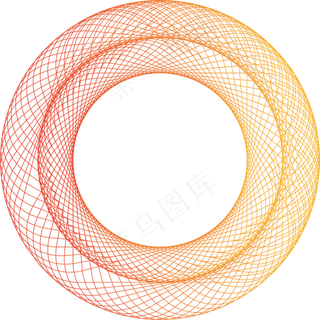 渐变圆环免扣元素