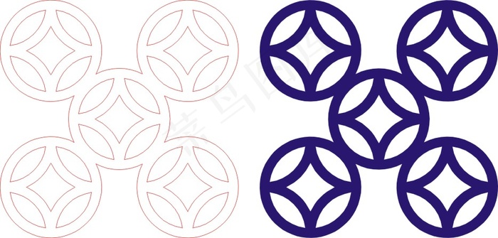 矢量镂空花纹边框底纹中式cdr矢量模版下载