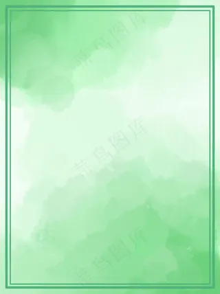 绿色渐变水彩水墨效果背景