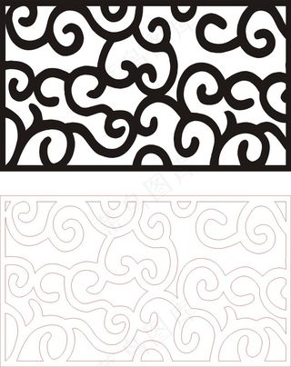 矢量镂空花纹边框底纹欧式