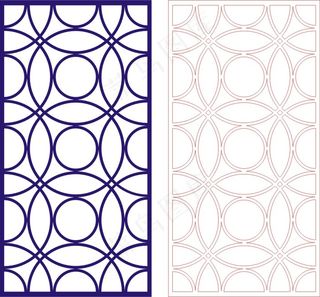 矢量镂空花纹边框底纹中式