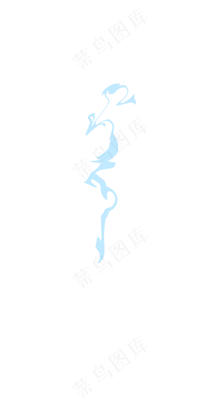 古风蓝色极简图案