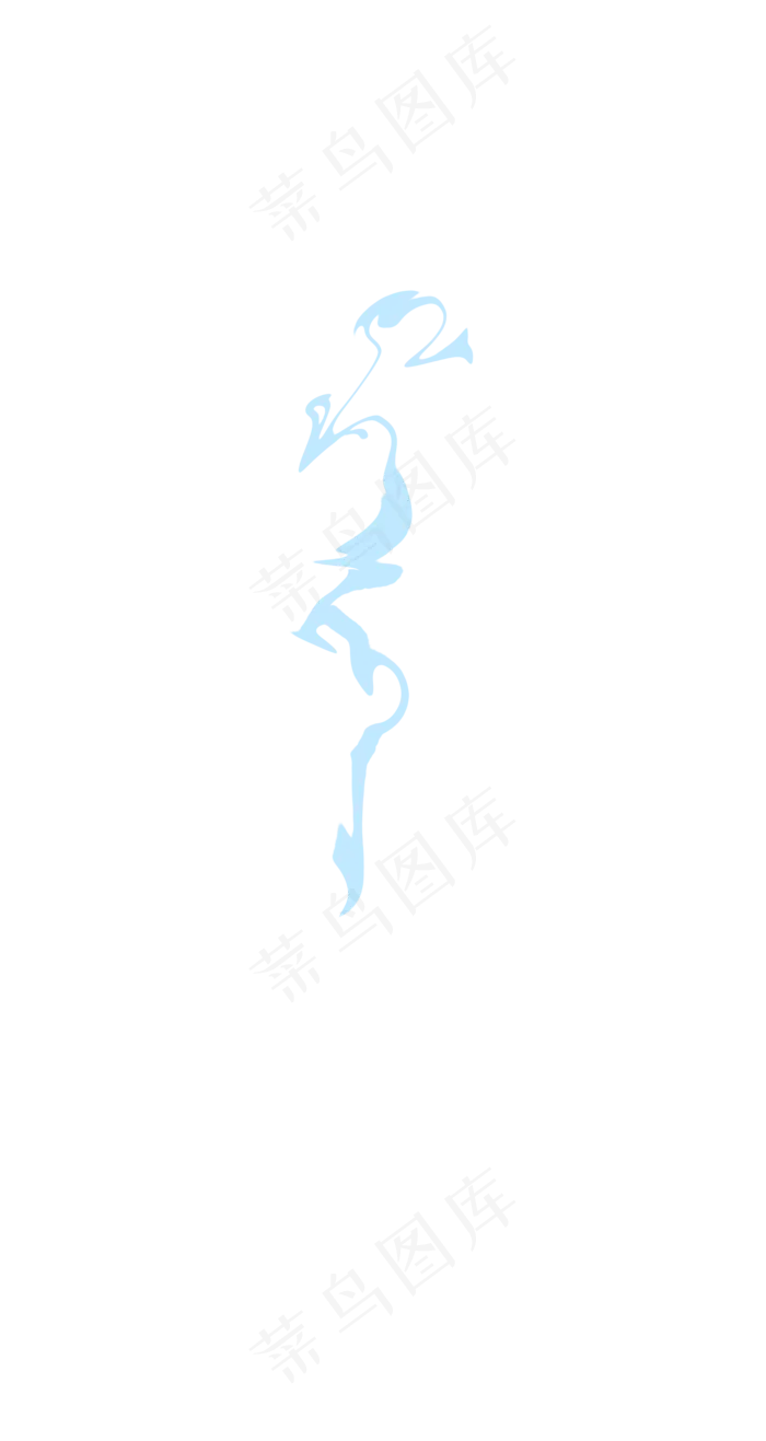 古风蓝色极简图案