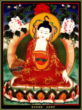 雍和宫唐卡龙树菩萨