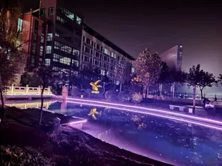 随手拍 夜景 河与桥