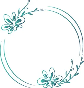 小清新|花鸟圆形边psd模版下载