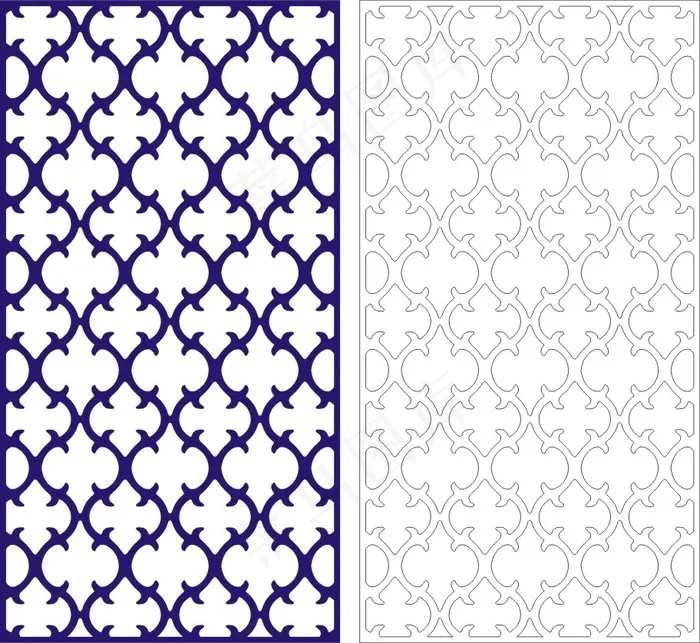 矢量镂空花纹边框底纹中式cdr矢量模版下载