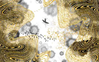 金色背景 中国风背景图片