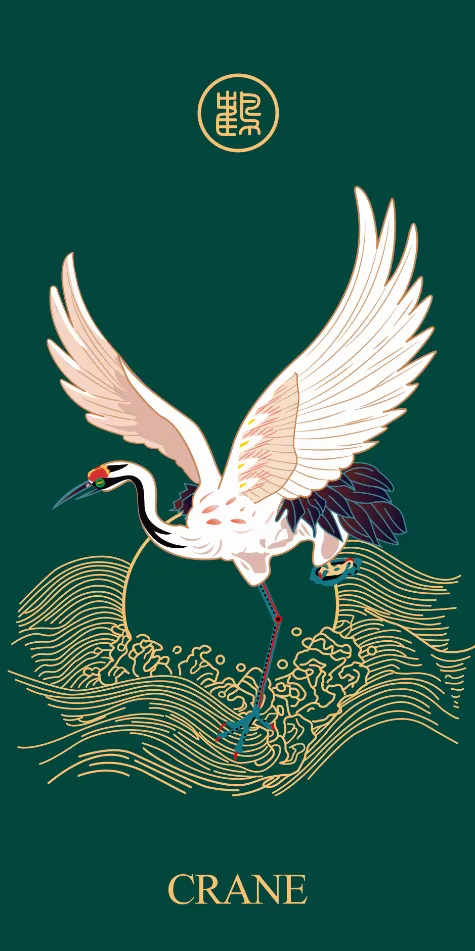 中国风  白鹤