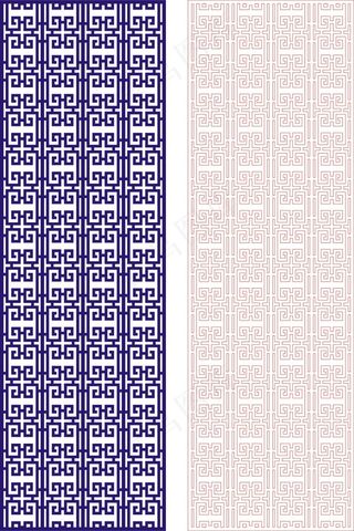 矢量镂空花纹边框底纹中式