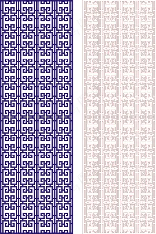 矢量镂空花纹边框底纹中式