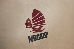 皮质底logo样机