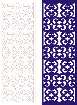 矢量镂空花纹边框底纹欧式