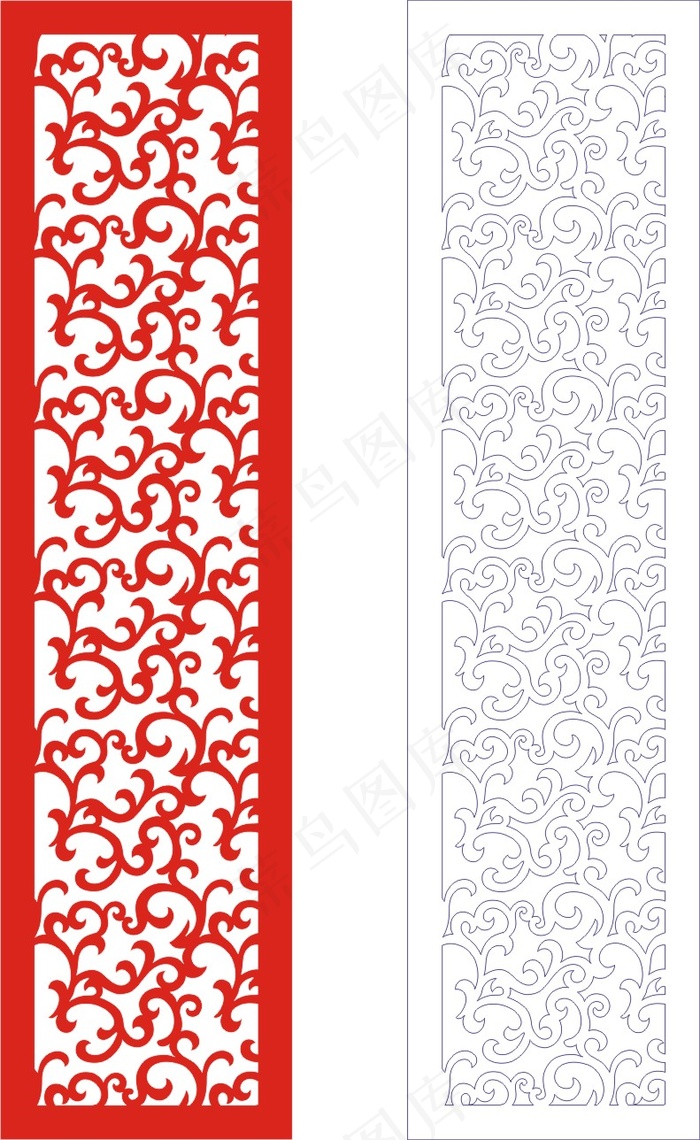 矢量镂空花纹边框底纹欧式
