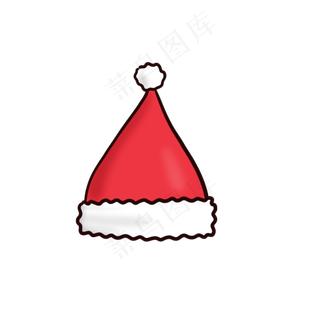 圣诞节圣诞帽节日红色喜庆