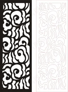 矢量镂空花纹边框底纹中式