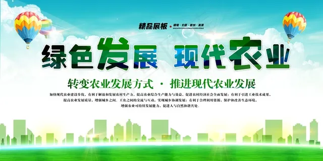 共建美丽新农村海报展板