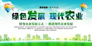 共建美丽新农村海报展板