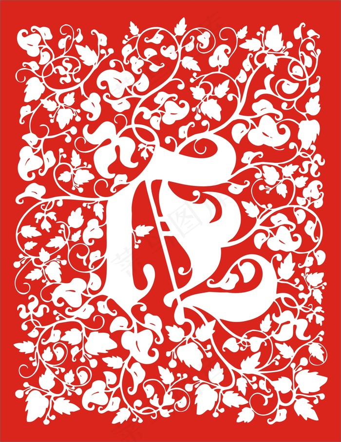 矢量镂空花纹边框底纹