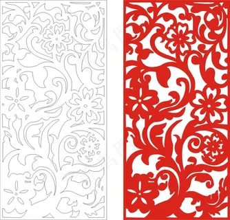 矢量镂空花纹边框底纹欧式