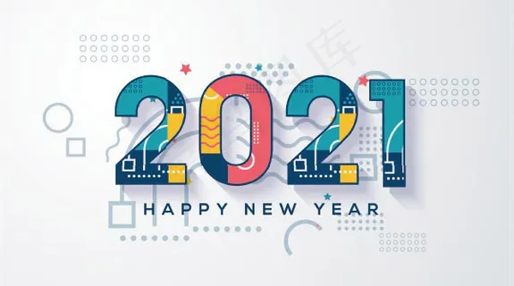 新年字体 新年海报 派对海报  