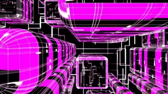 基地漫游酷炫动感光效背景