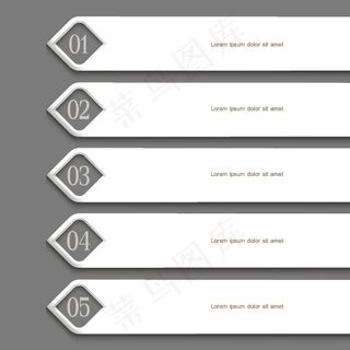 矢量数字创意标签设计