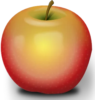 真实感红苹果剪贴画