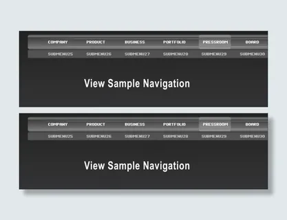 黑色高档Flash菜单导航条免费下...