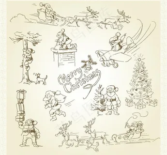 圣诞主题矢量素材图片 圣诞主题矢量素材图片