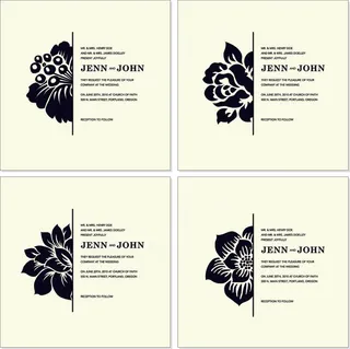 花瓣剪影 矢量素材