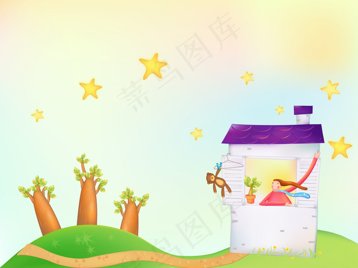 星星在晚上