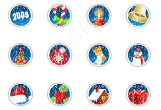 2009圣诞节徽章
