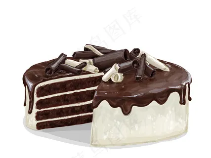 手绘蛋糕矢量图蛋糕甜点甜甜圈素材