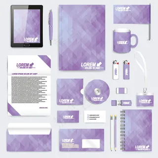 企业VI设计模板矢量素材