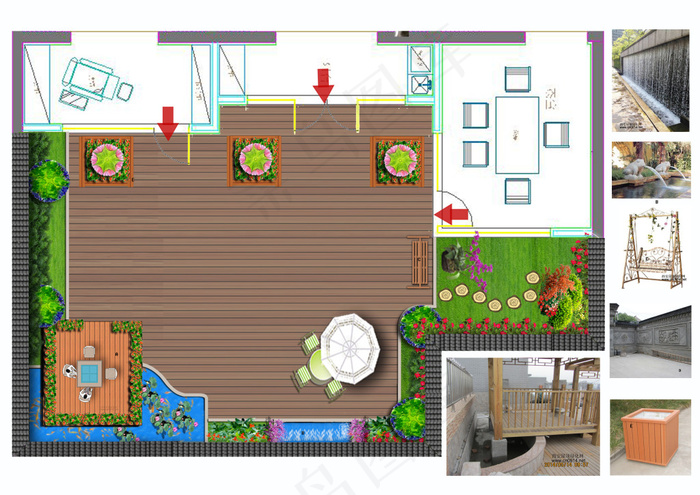 紫薇康馨公寓花园方案