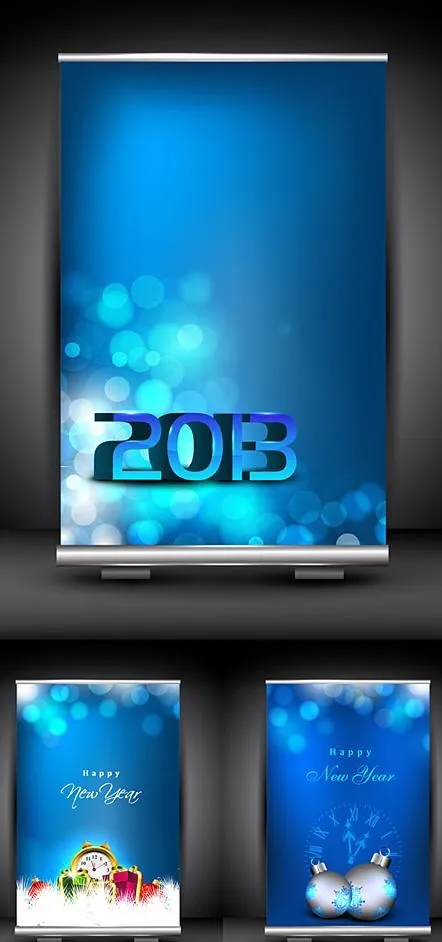 2013圣诞节吊旗设计矢量