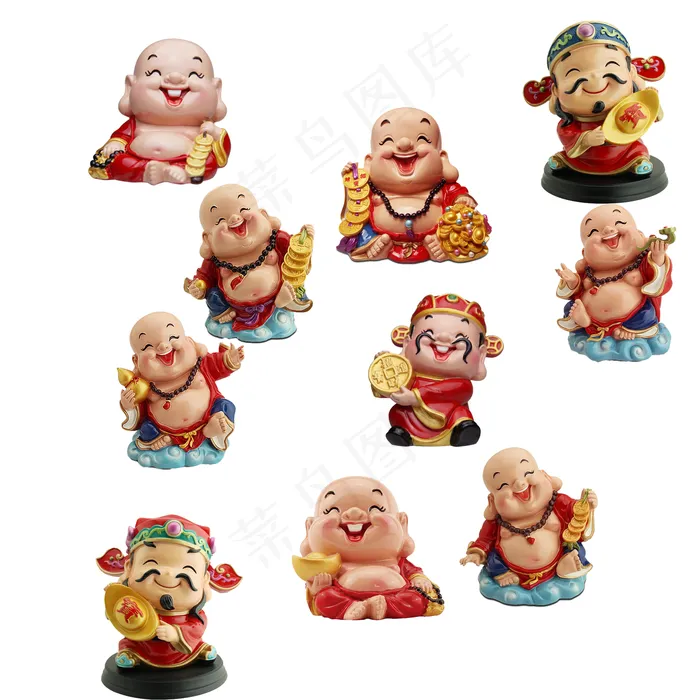 弥勒佛财神送财运元素psd模版下载