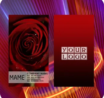 玫瑰名片图片