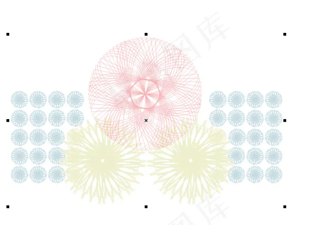 花朵线条花纹免费下载cdr矢量模版下载