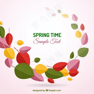 多彩的春天背景