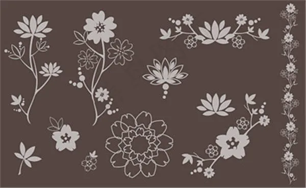 花束花瓣矢量素材ai矢量模版下载