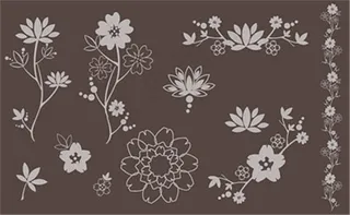 花束花瓣矢量素材